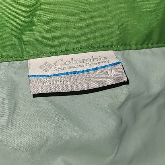 Men Columbia Light Green Jacket